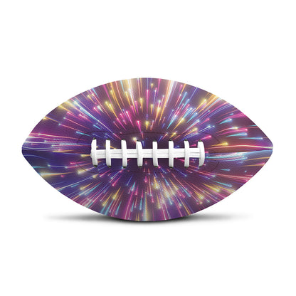 Colorful Hyperspace Print Rugby Ball