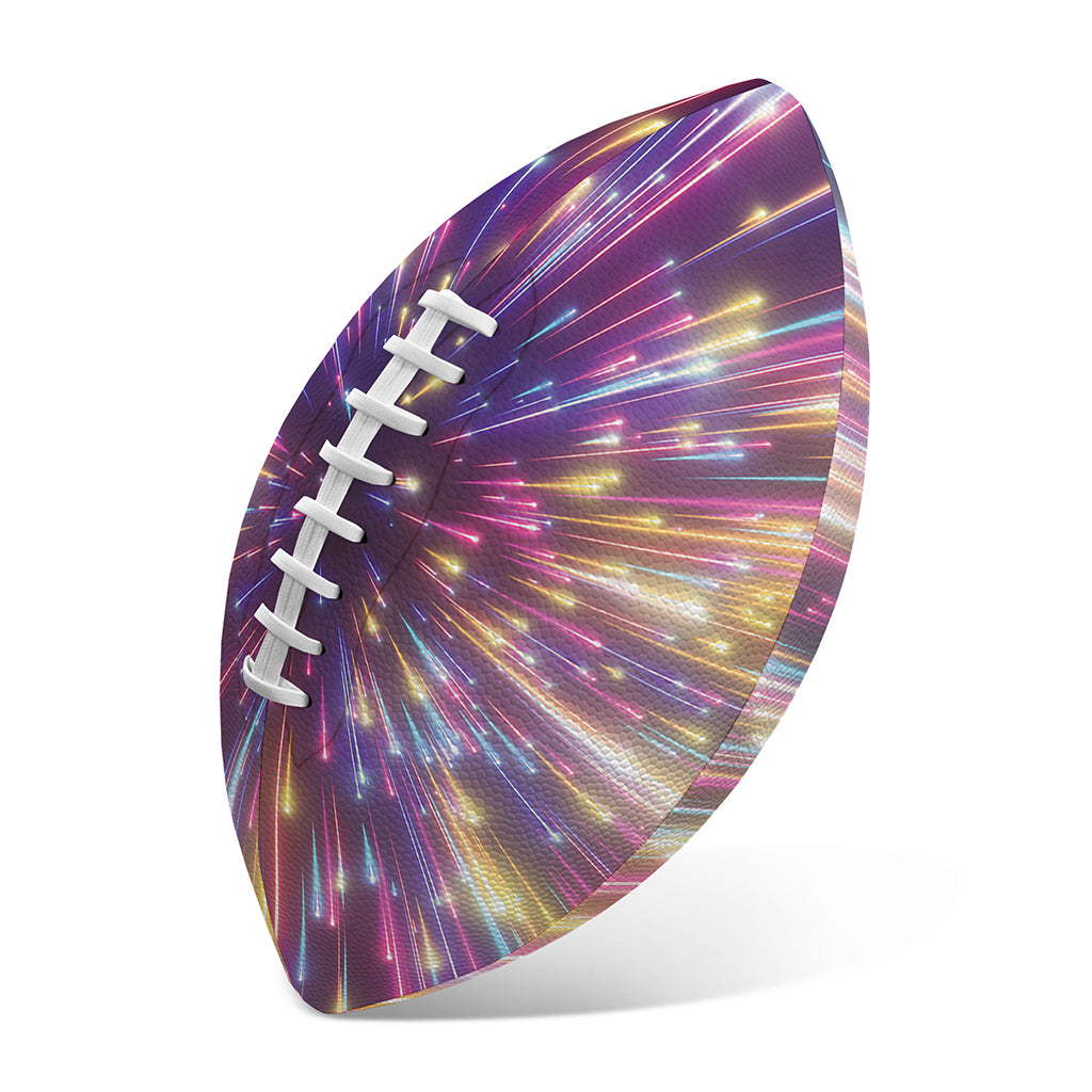 Colorful Hyperspace Print Rugby Ball