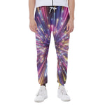 Colorful Hyperspace Print Scuba Joggers