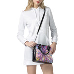 Colorful Hyperspace Print Shoulder Handbag