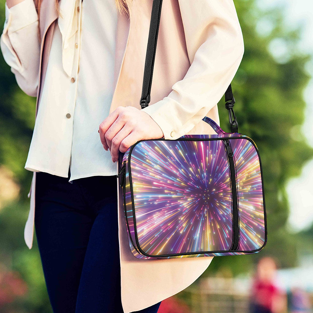 Colorful Hyperspace Print Shoulder Strap Bible Bag