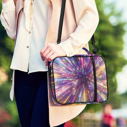 Colorful Hyperspace Print Shoulder Strap Bible Bag