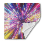 Colorful Hyperspace Print Silk Bandana