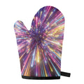 Colorful Hyperspace Print Single Oven Mitt
