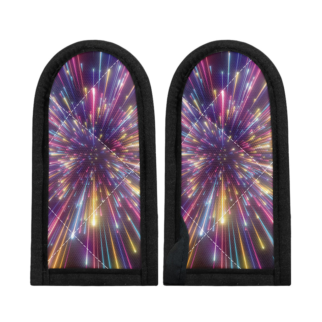 Colorful Hyperspace Print Skillet Handle Cover