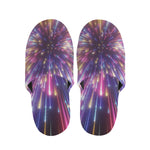 Colorful Hyperspace Print Slippers