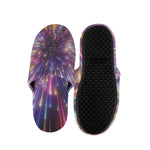 Colorful Hyperspace Print Slippers
