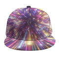 Colorful Hyperspace Print Snapback Cap