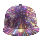 Colorful Hyperspace Print Snapback Cap