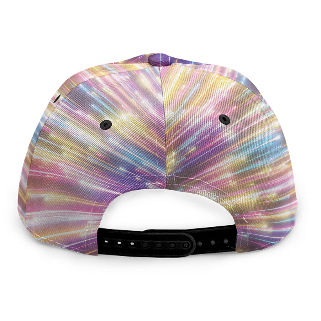 Colorful Hyperspace Print Snapback Cap