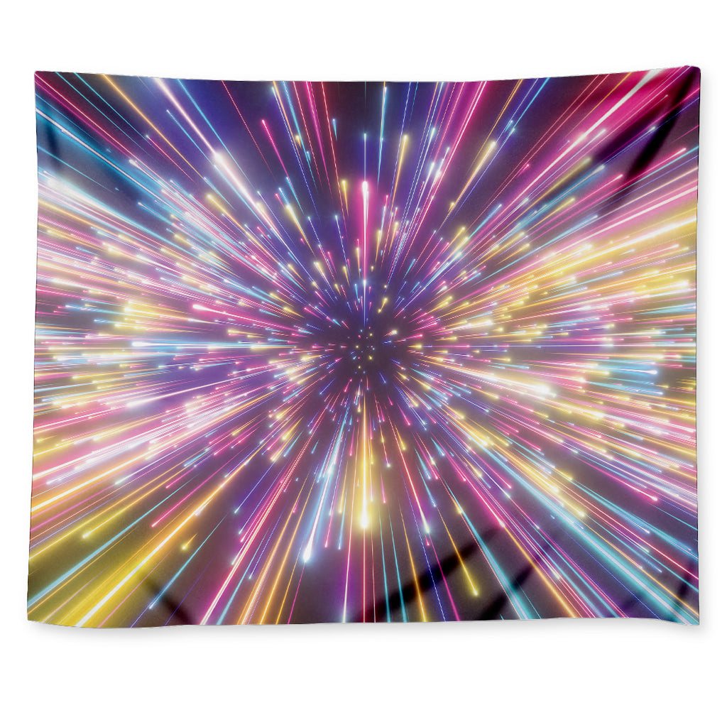 Colorful Hyperspace Print Tapestry