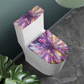 Colorful Hyperspace Print Toilet Lid And Tank Cover Set