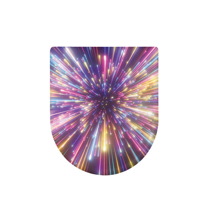 Colorful Hyperspace Print Toilet Lid Cover