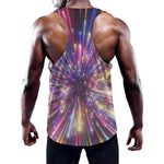 Colorful Hyperspace Print Training Tank Top