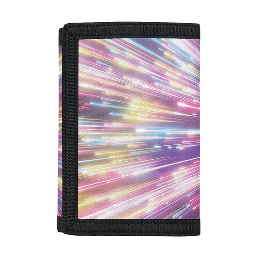 Colorful Hyperspace Print Trifold Wallet
