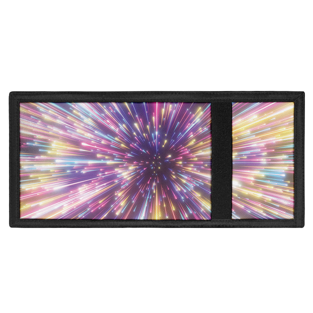 Colorful Hyperspace Print Trifold Wallet