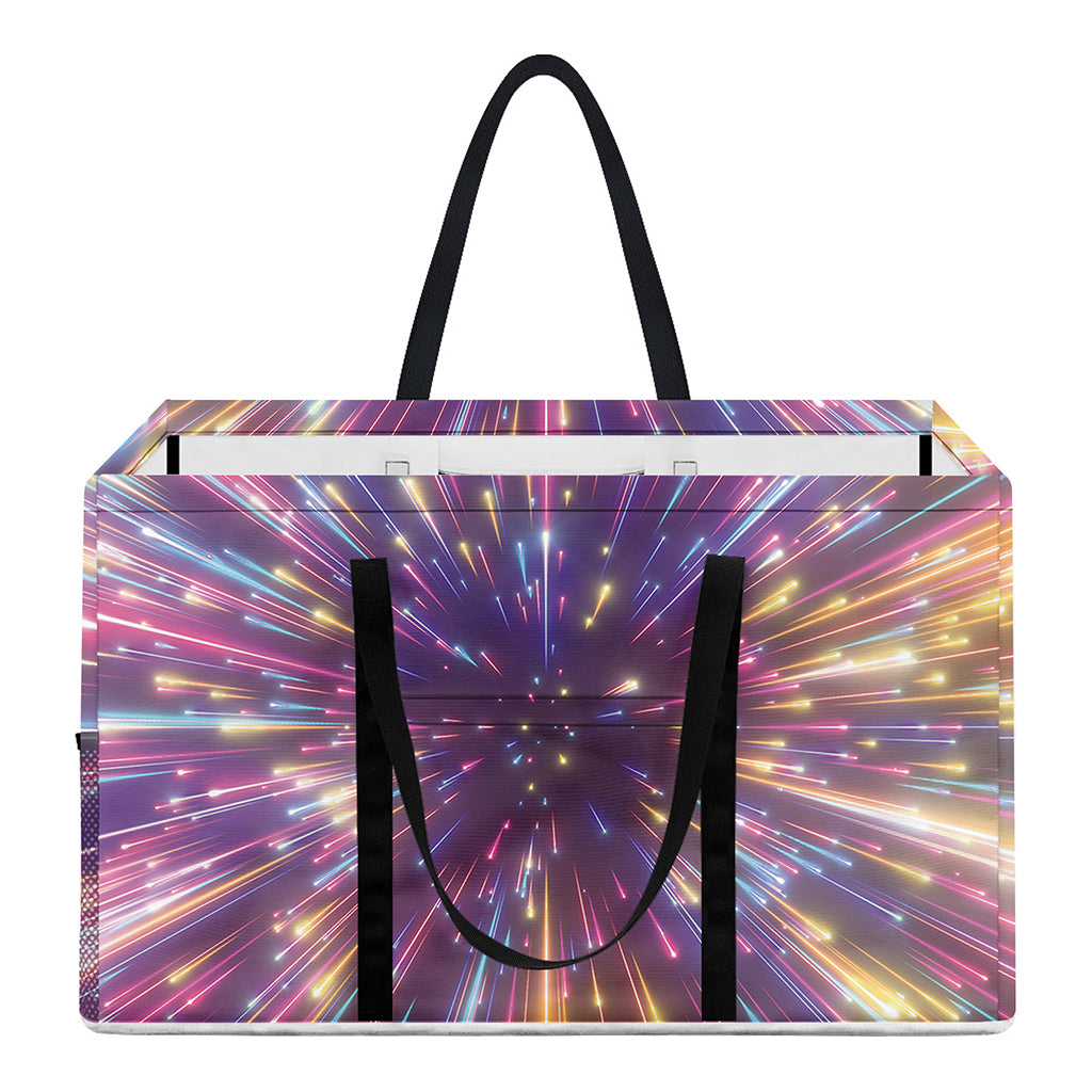 Colorful Hyperspace Print Utility Tote Bag