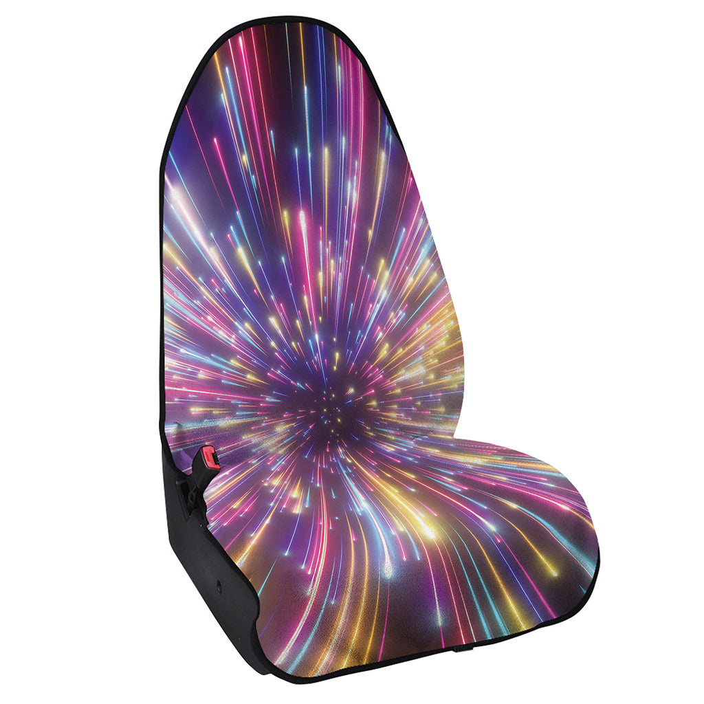 Colorful Hyperspace Print Waterproof Car Seat Cover