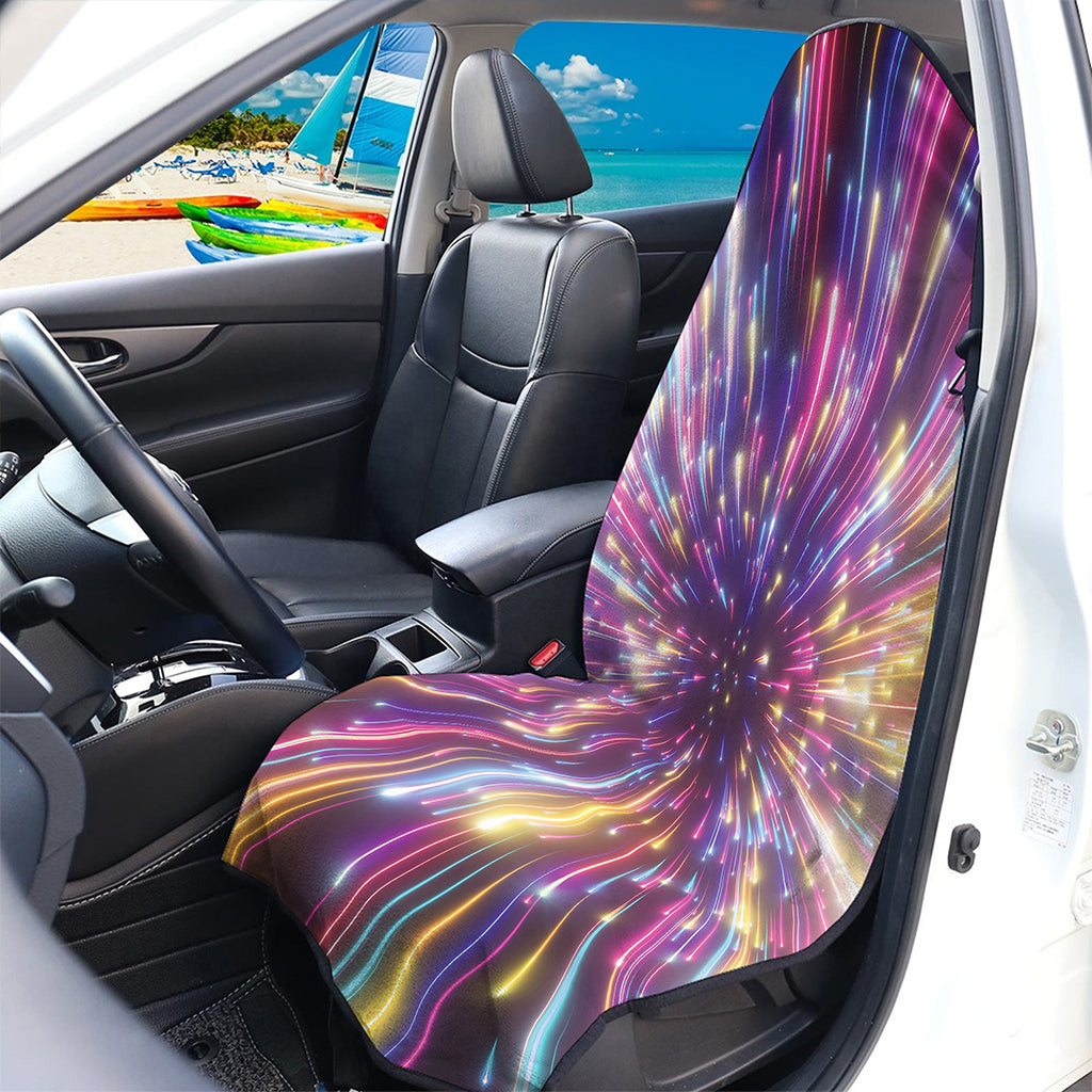 Colorful Hyperspace Print Waterproof Car Seat Cover
