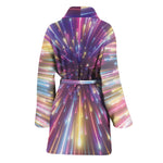 Colorful Hyperspace Print Women's Bathrobe