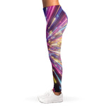 Colorful Hyperspace Print Women's Leggings