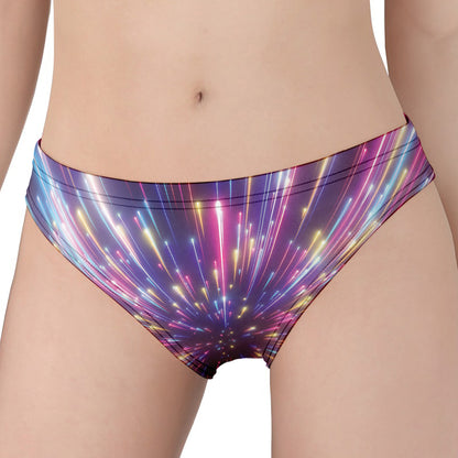 Colorful Hyperspace Print Women's Panties