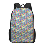 Colorful Ice Cream Pattern Print 17 Inch Backpack