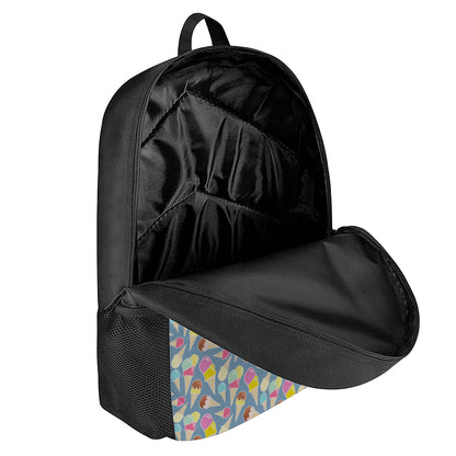 Colorful Ice Cream Pattern Print 17 Inch Backpack