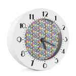 Colorful Ice Cream Pattern Print Alarm Clock