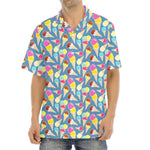 Colorful Ice Cream Pattern Print Aloha Shirt