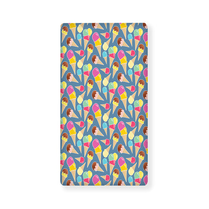 Colorful Ice Cream Pattern Print Baby Crib Sheet