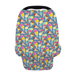 Colorful Ice Cream Pattern Print Baby Seat Cover