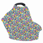 Colorful Ice Cream Pattern Print Baby Seat Cover