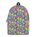 Colorful Ice Cream Pattern Print School Backpack