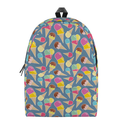 Colorful Ice Cream Pattern Print Backpack