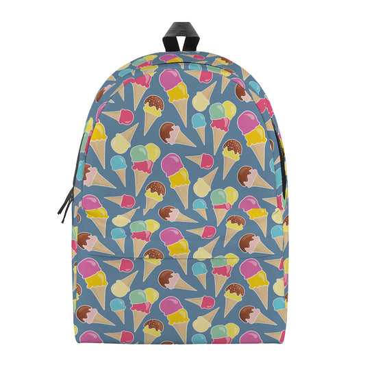 Colorful Ice Cream Pattern Print Backpack