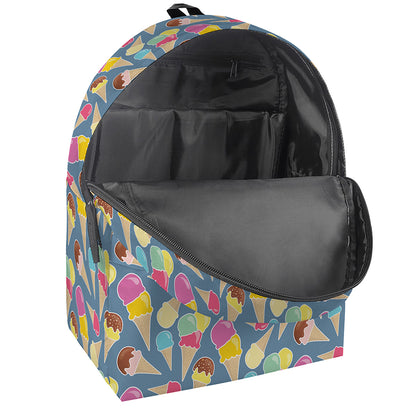 Colorful Ice Cream Pattern Print Backpack