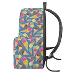 Colorful Ice Cream Pattern Print Backpack
