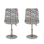 Colorful Ice Cream Pattern Print Bar Stool Covers