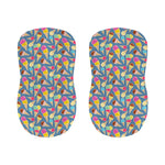 Colorful Ice Cream Pattern Print Bar Stool Covers