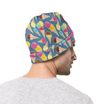 Colorful Ice Cream Pattern Print Beanie