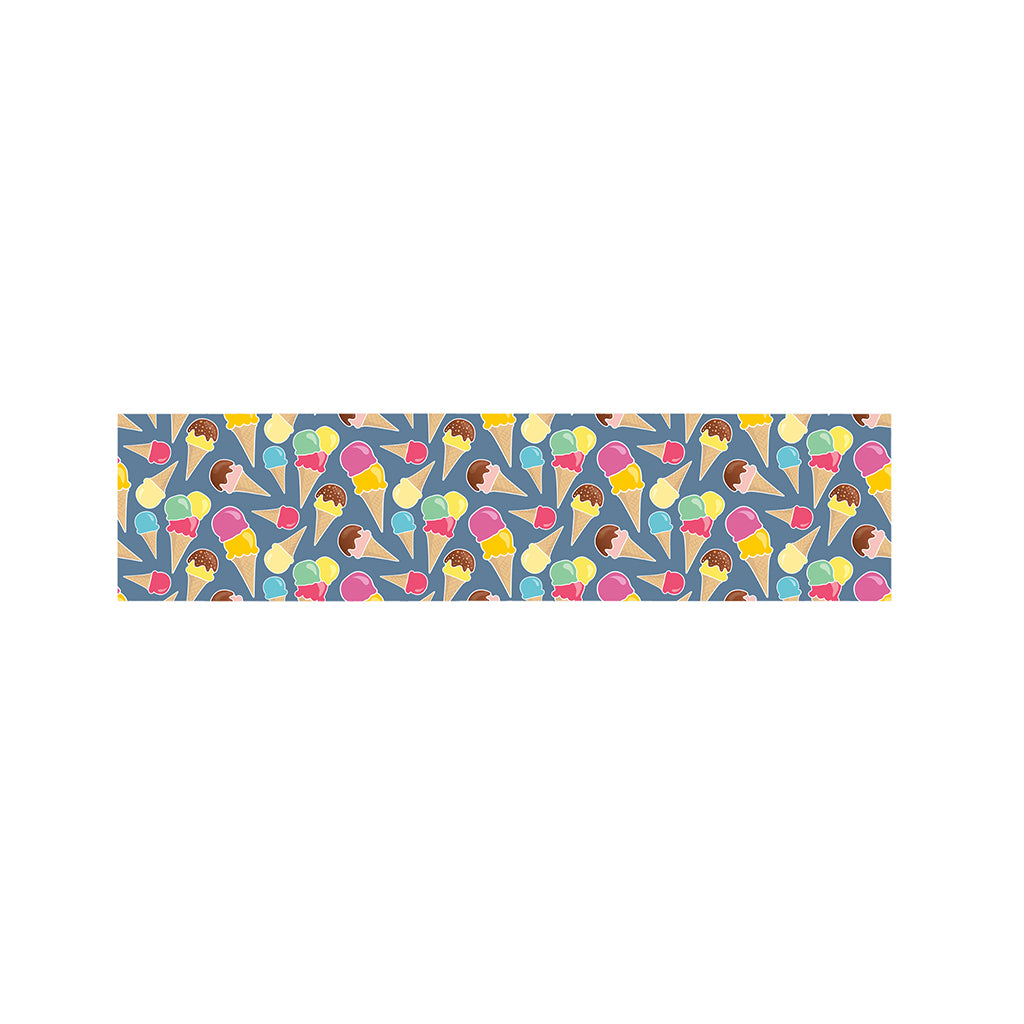 Colorful Ice Cream Pattern Print Bed Runner