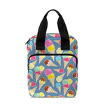 Colorful Ice Cream Pattern Print Bible Tote Bag