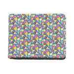 Colorful Ice Cream Pattern Print Bifold Wallet