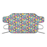 Colorful Ice Cream Pattern Print Car Windshield Snow Cover