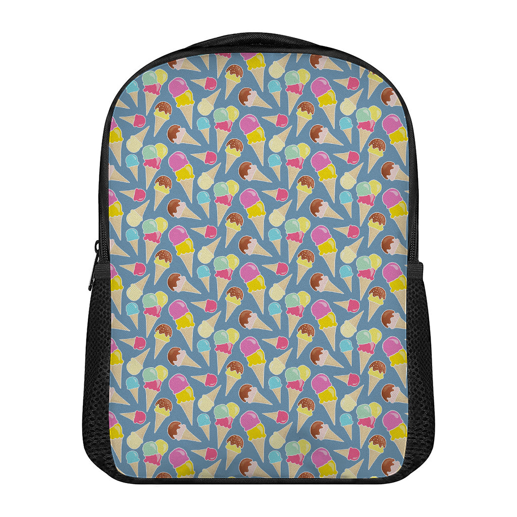 Colorful Ice Cream Pattern Print Casual Backpack