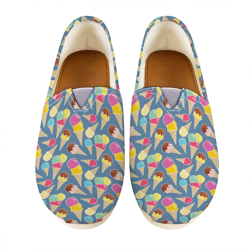 Colorful Ice Cream Pattern Print Casual Shoes
