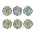 Colorful Ice Cream Pattern Print Coaster Set