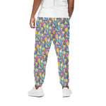 Colorful Ice Cream Pattern Print Cotton Pants