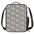 Colorful Ice Cream Pattern Print Crossbody Lunch Bag